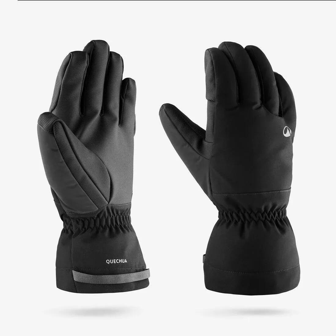 Unisex Warm Ski Gloves - GL500, White, No Color, medium