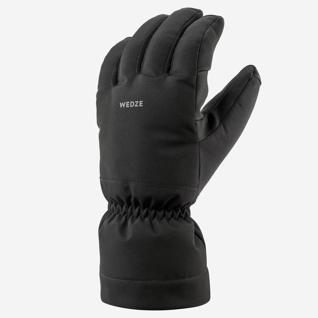 Warm Ski Gloves, Smoked Black, , large image number 3