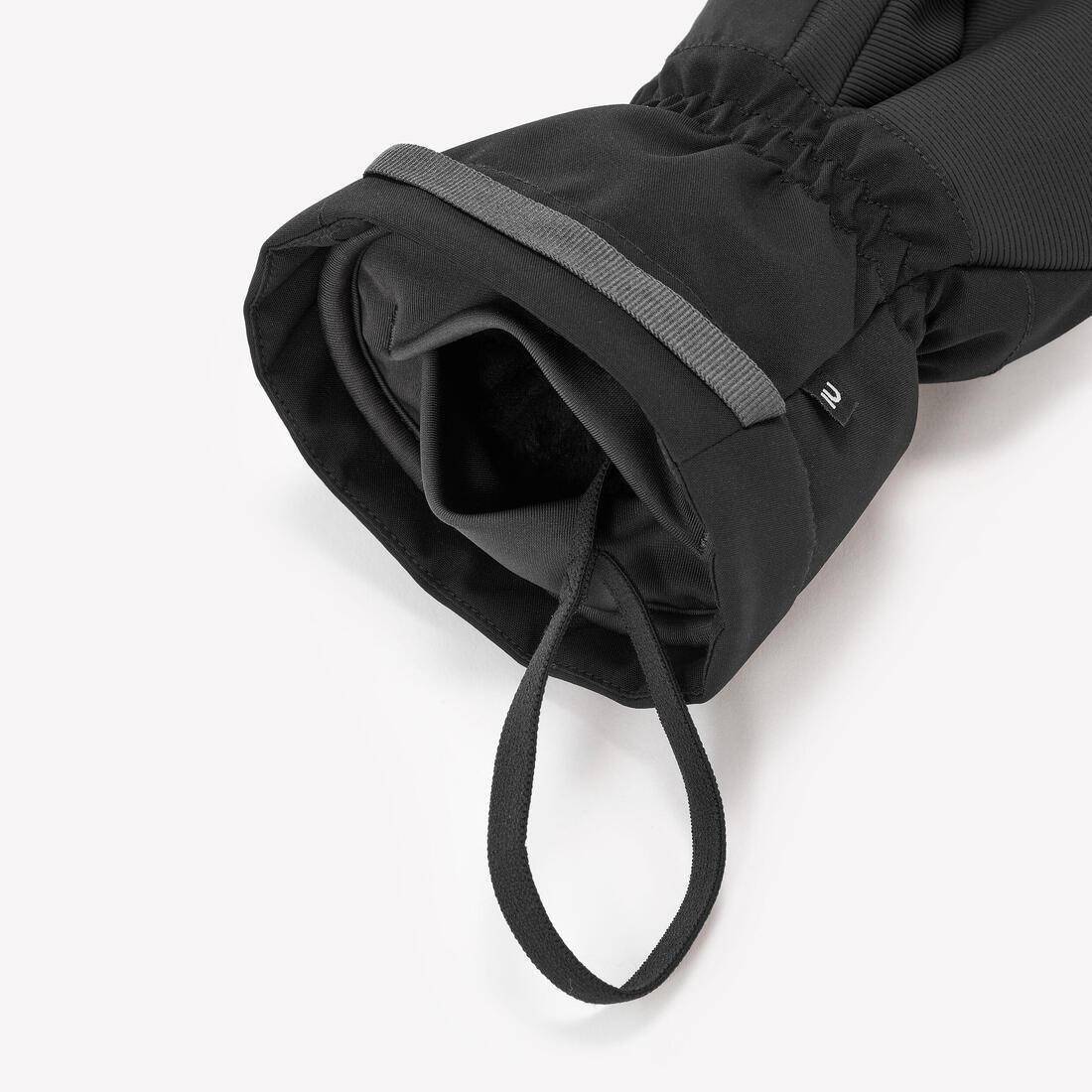 Warm Ski Gloves, Smoked Black, No Color, large image number 5