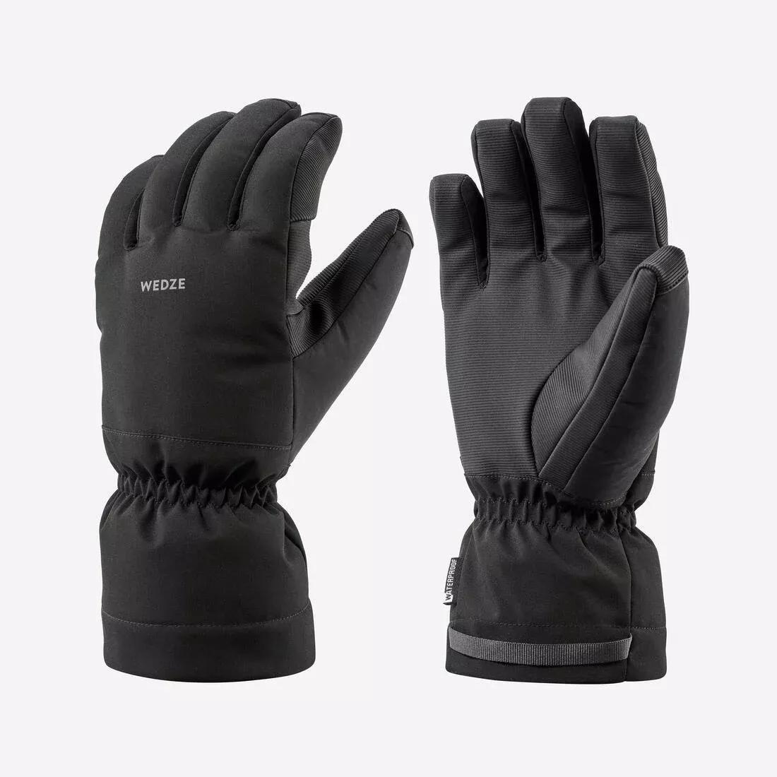 Warm Ski Gloves, Smoked Black, , large image number 6