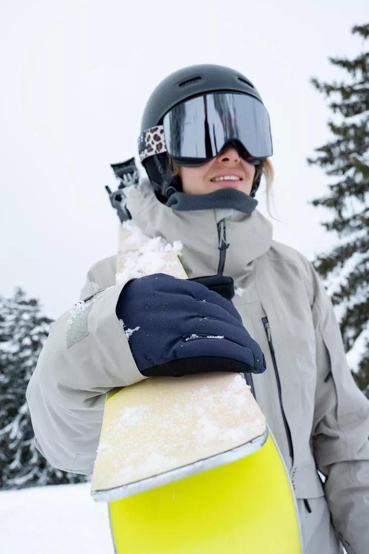 Warm Ski Gloves, Smoked Black, , large image number 10
