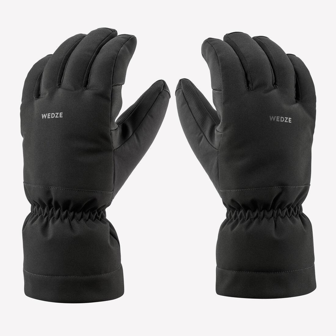 Warm Ski Gloves, Smoked Black, , large image number 12