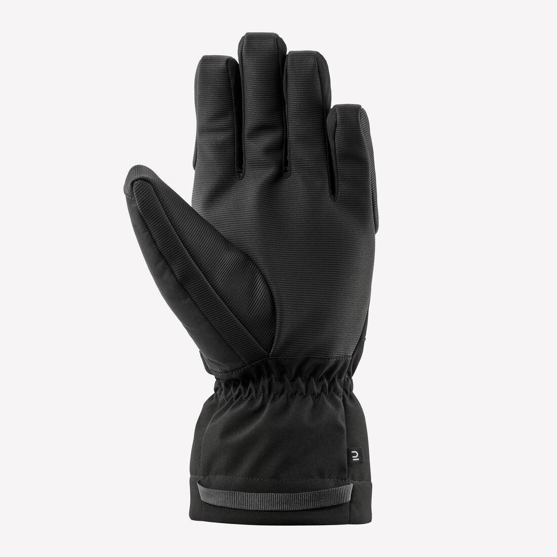 Warm Ski Gloves, Smoked Black, , large image number 13