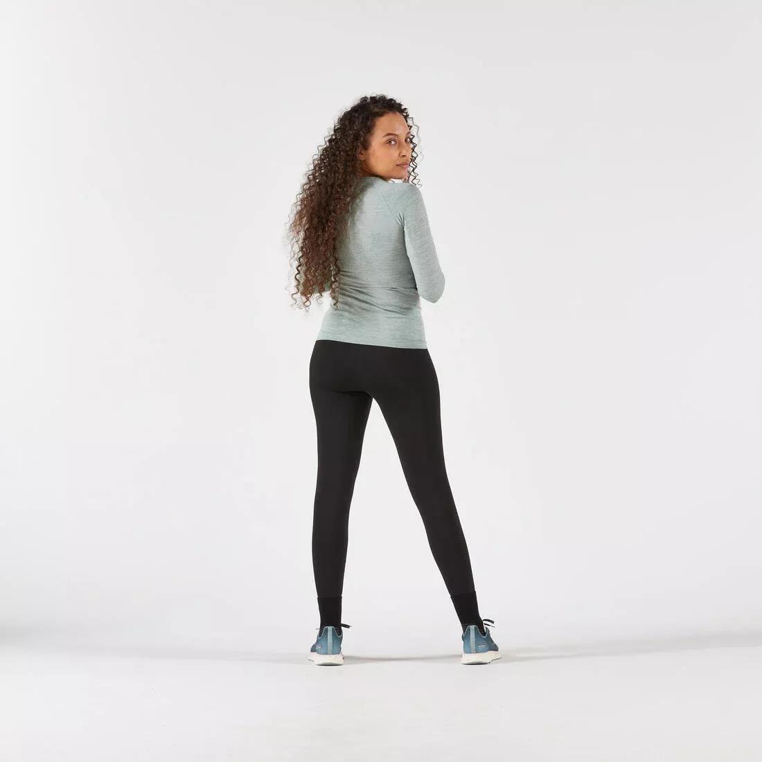 Women Long-Sleeved Seamless Running T-Shirt - Kiprun Run 500, Blue, No Color, large image number 7