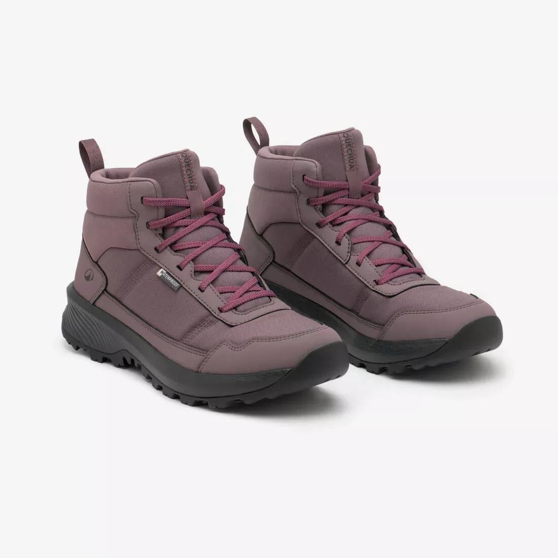 Women Mid-Rise Waterproof Hiking Boots - NH100 Wp, Grey, No Color, large image number 9