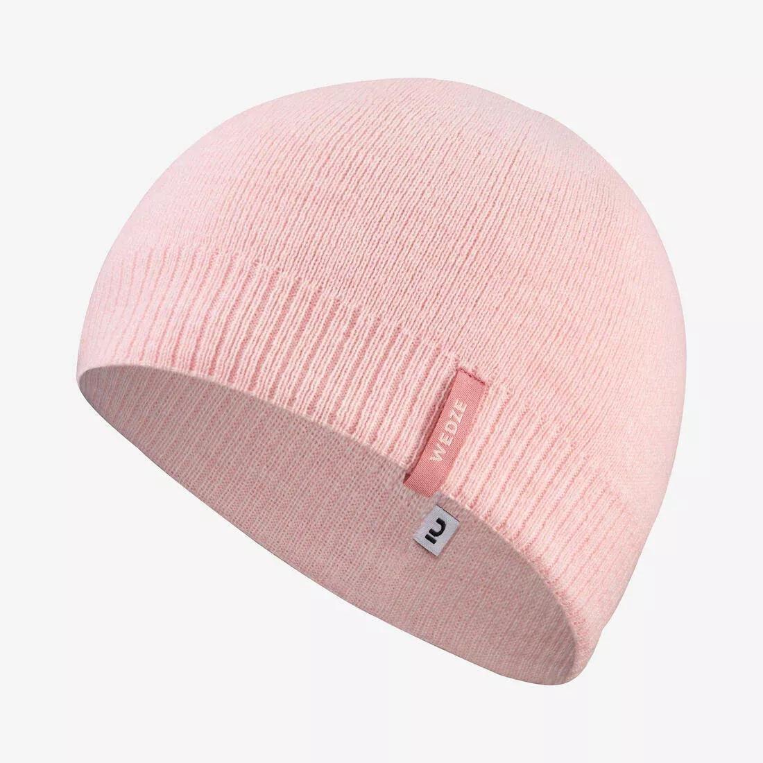 LIGHT MAUVE ADULT SKIING HAT - SIMPLE, , medium