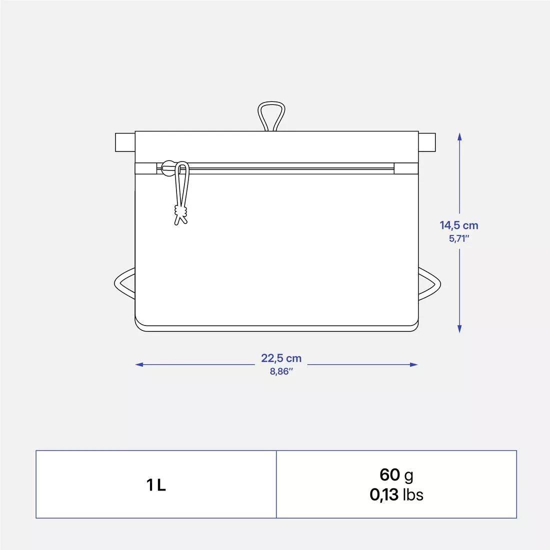 SMOKED BLACK Travel Bag NH500 Travel, No Color, large image number 3