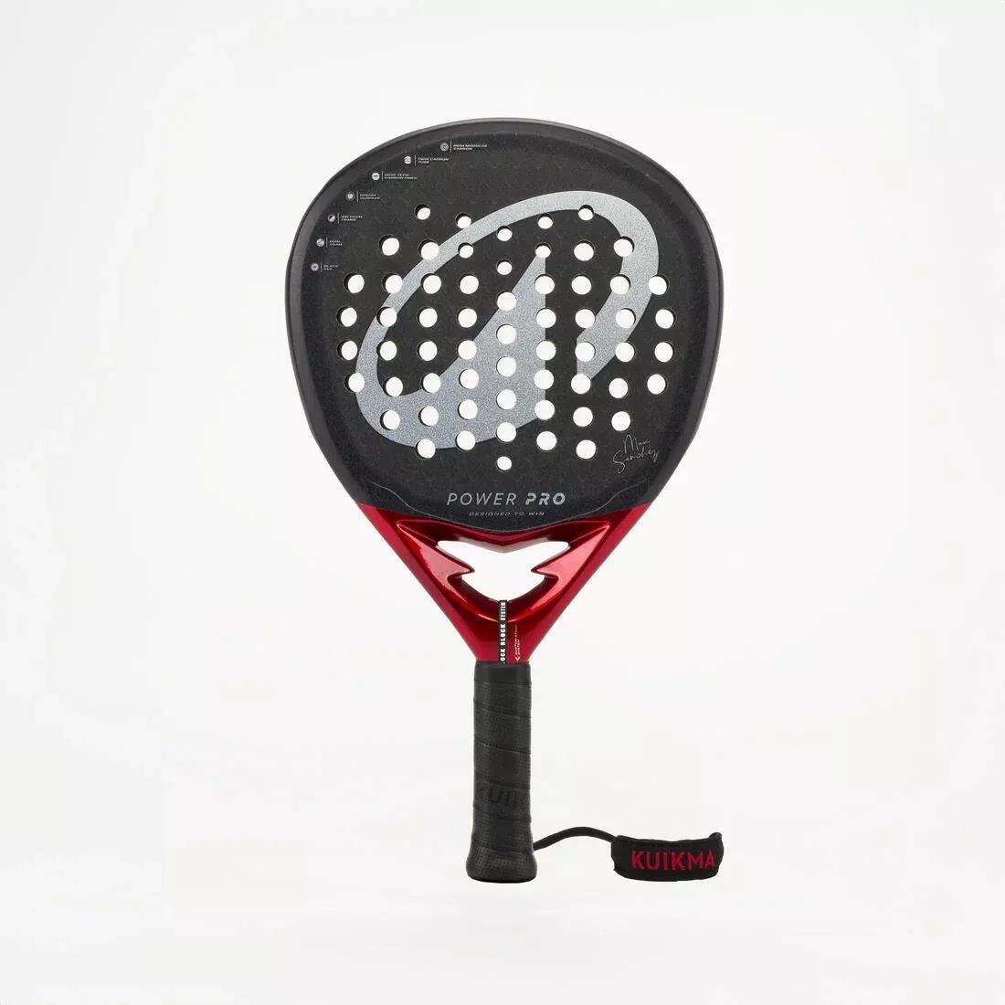 Adult Padel Racket Power Pro Maxi Sanchez, Black/Red, No Color, medium