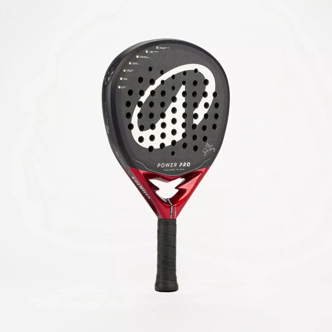 Adult Padel Racket Power Pro Maxi Sanchez, Black/Red, No Color, medium