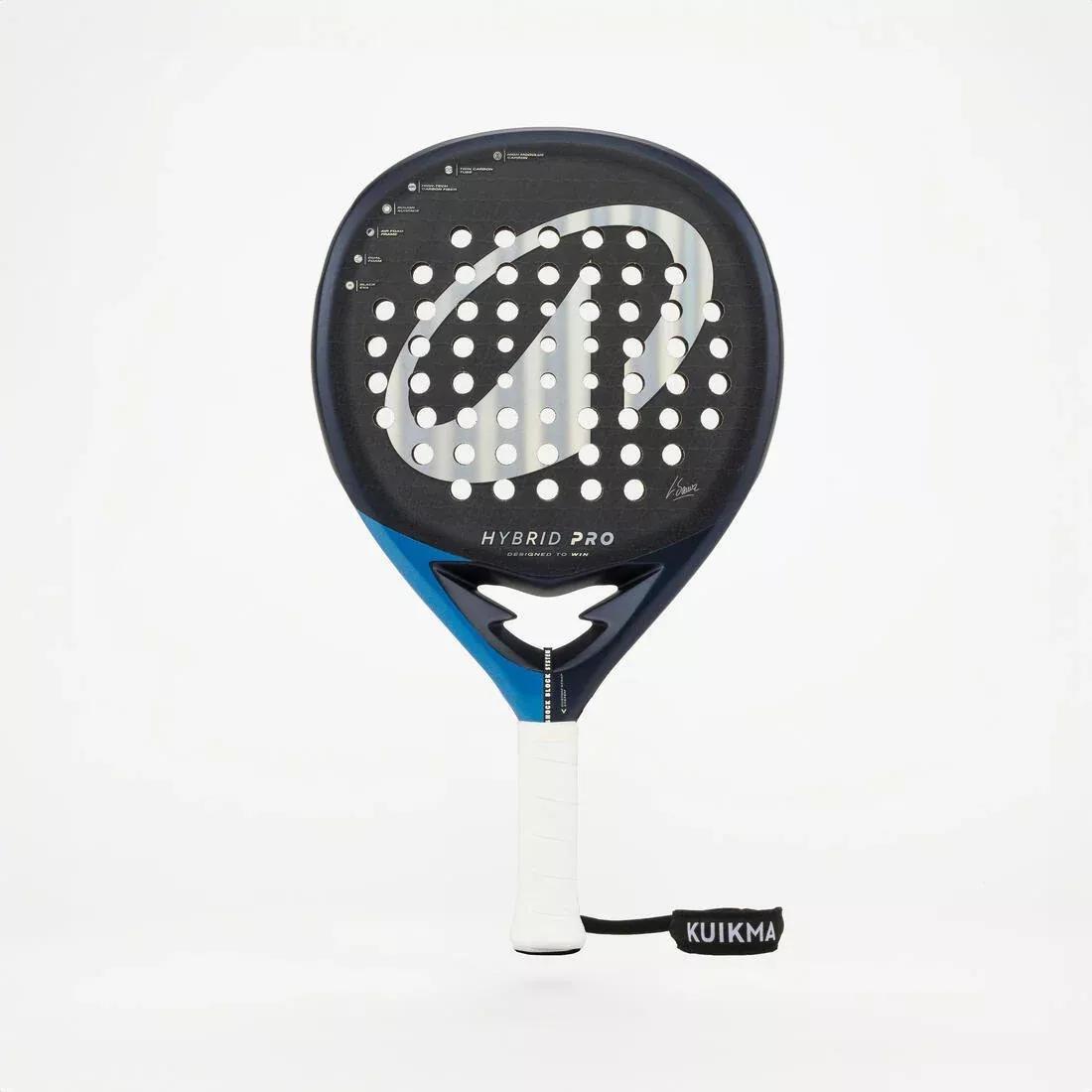 Adults Padel Racket - Hybrid Pro Lucia Sainz, Black/Blue, No Color, large image number 1