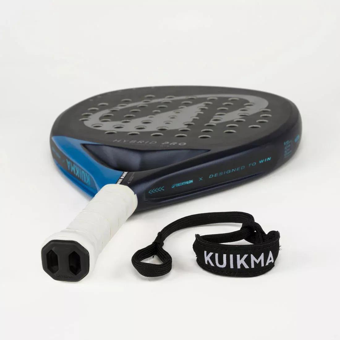 Adults Padel Racket - Hybrid Pro Lucia Sainz, Black/Blue, No Color, large image number 9