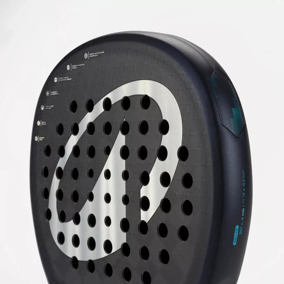 Adults Padel Racket - Hybrid Pro Lucia Sainz, Black/Blue, No Color, large image number 10