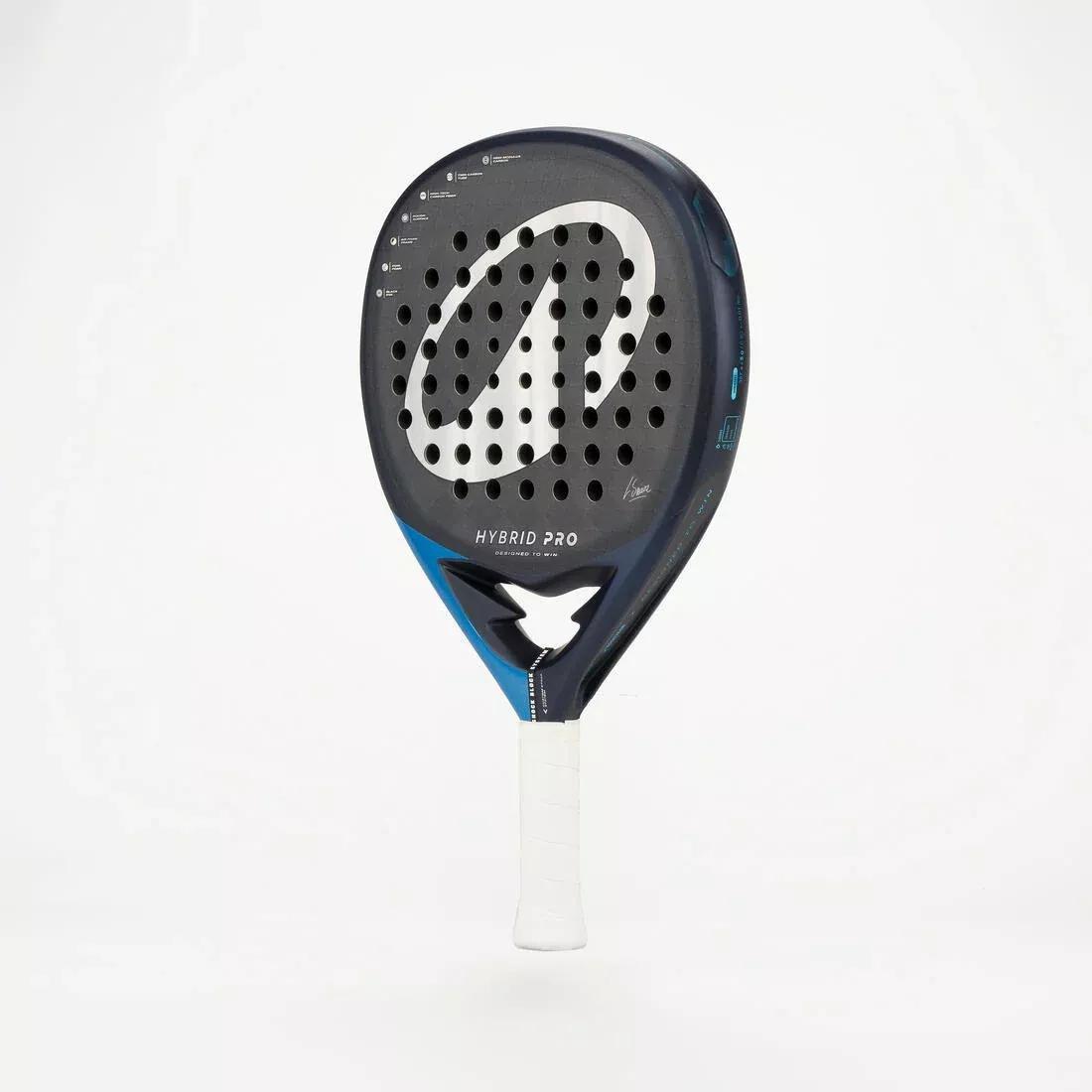 Adults Padel Racket - Hybrid Pro Lucia Sainz, Black/Blue, No Color, large image number 11