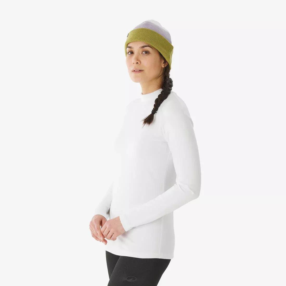 Women Warm And Breathable Thermal Base Layer Top - Bl 500, White, No Color, large image number 13