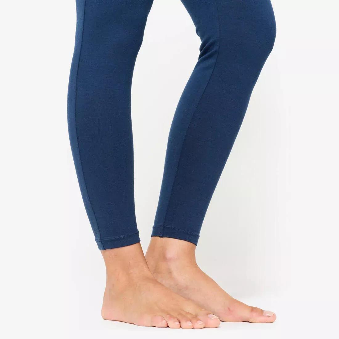 Women Gentle Yoga High-Waisted Leggings, Navy, No Color, large image number 4