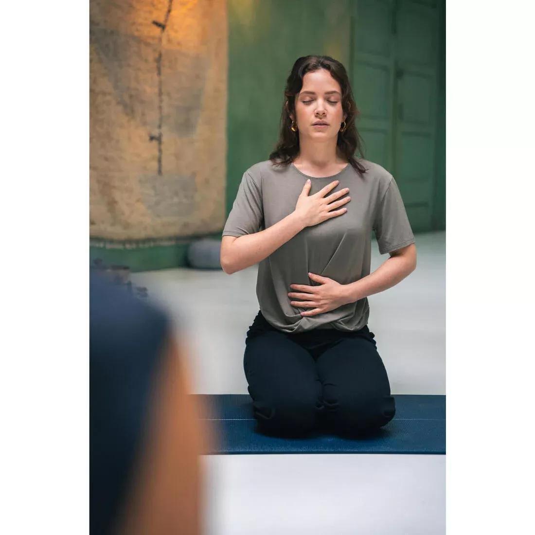 Women High-Waisted Gentle Yoga Bottoms, Black, No Color, large image number 8