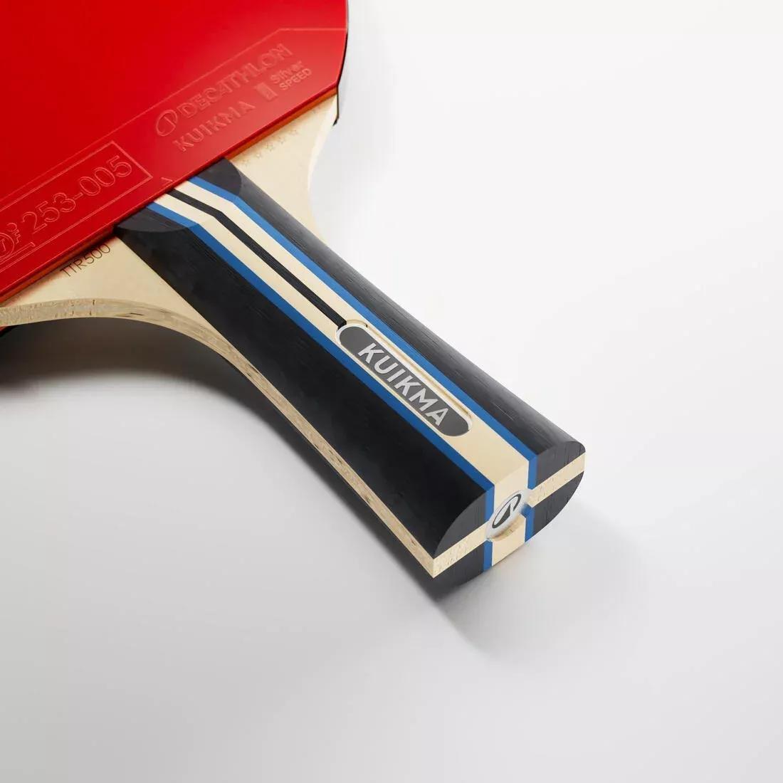 Table Tennis Bat TTR 500 Versatile 5* ITTF Club, Red, No Color, large image number 4