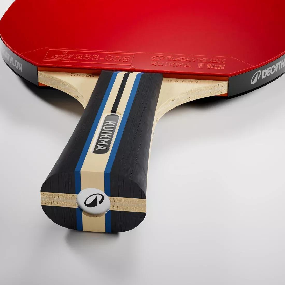 Table Tennis Bat TTR 500 Versatile 5* ITTF Club, Red, No Color, large image number 6