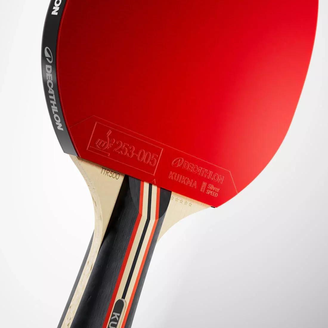 Table Tennis Bat TTR 530 Spin 5* ITTF Club, Red, No Color, medium