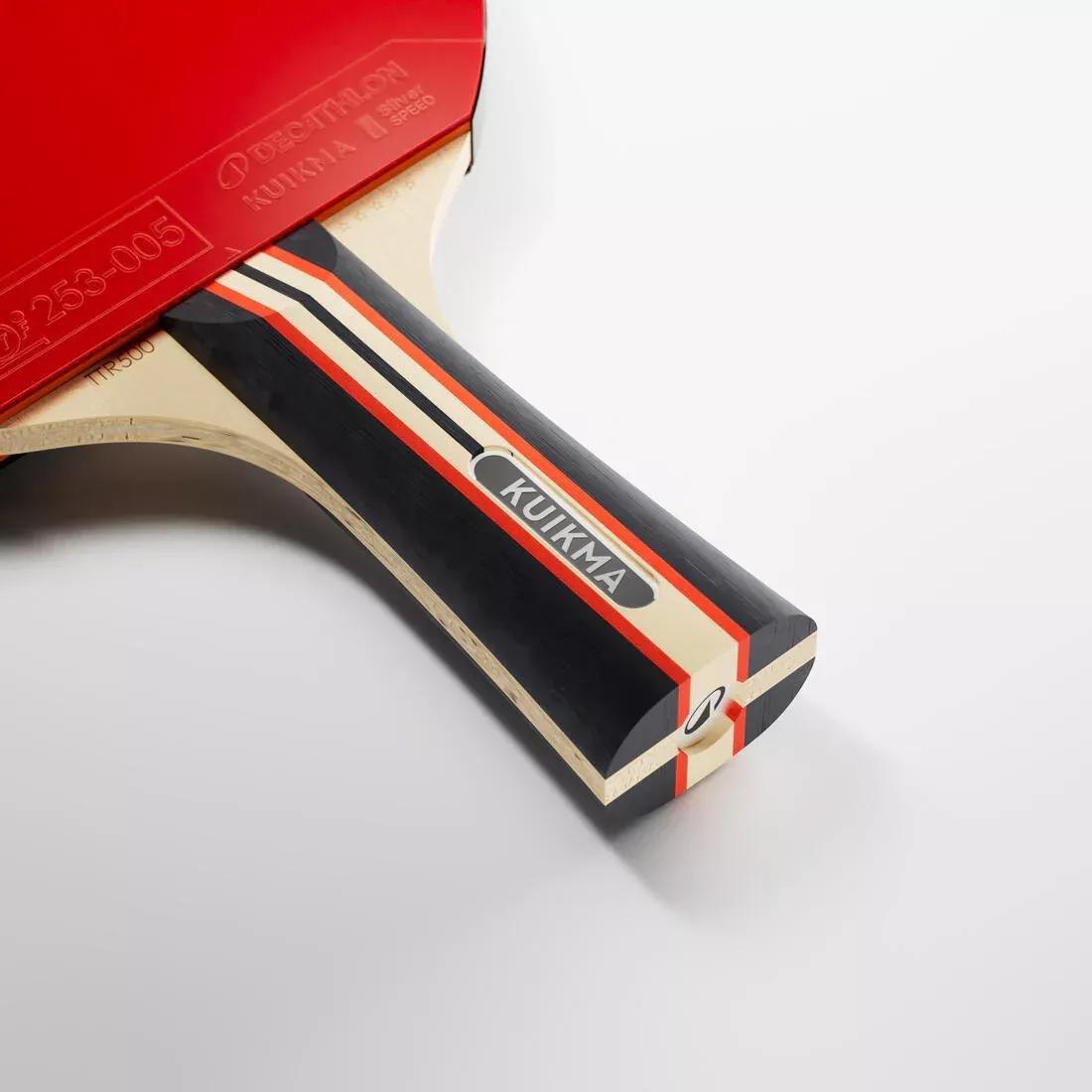 Table Tennis Bat TTR 530 Spin 5* ITTF Club, Red, No Color, large image number 4