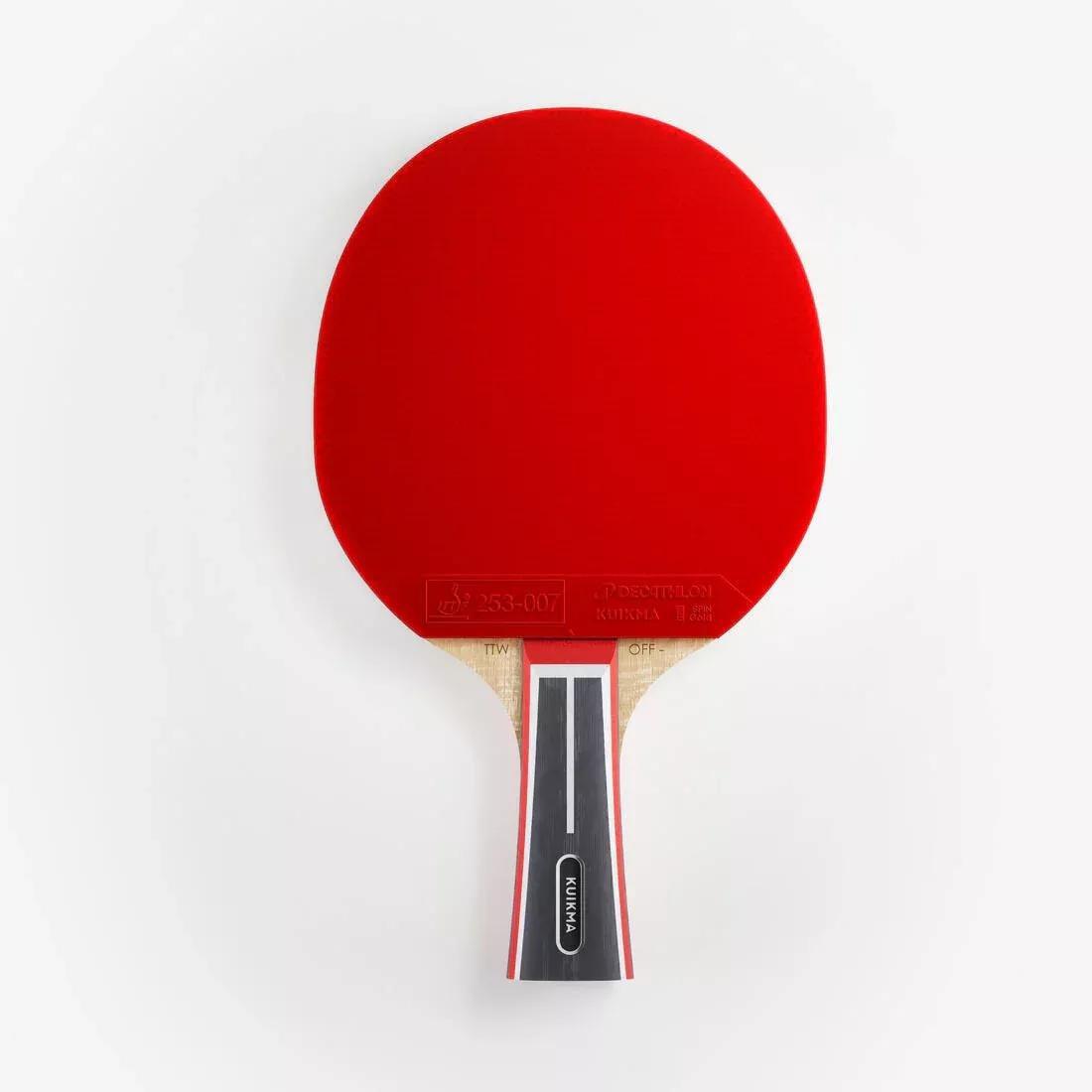 Table Tennis ITTF Club Bat TTR 930 Spin H-Carbon 7*, Red, No Color, medium