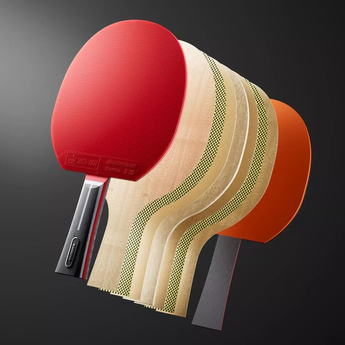 Table Tennis ITTF Club Bat TTR 930 Spin H-Carbon 7*, Red, 5401_000, large image number 7