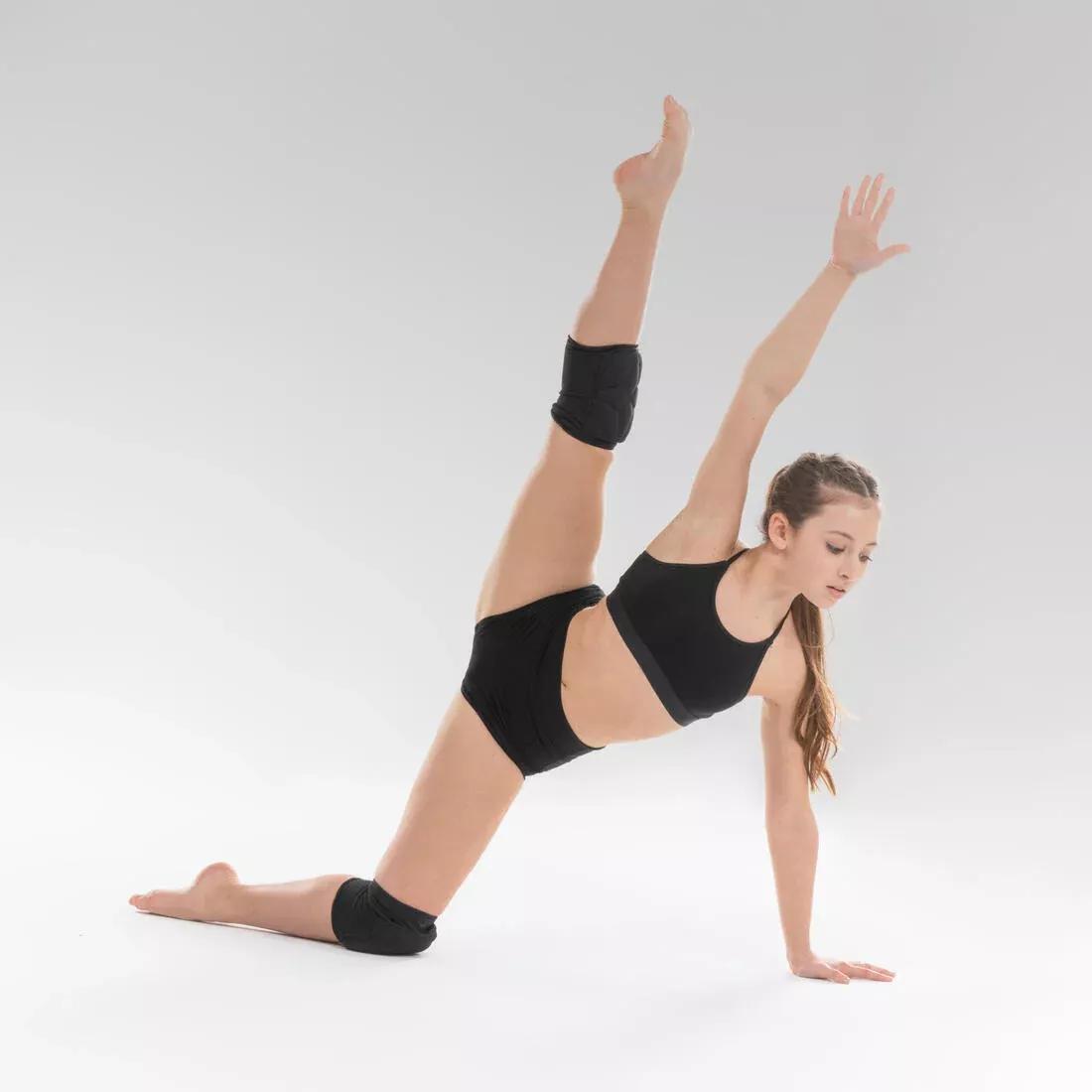 Unisex Protection From Impact Dance Knee Pads, Black, , large image number 1