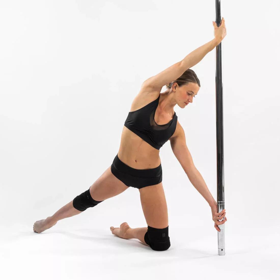 Unisex Protection From Impact Dance Knee Pads, Black, No Color, large image number 4