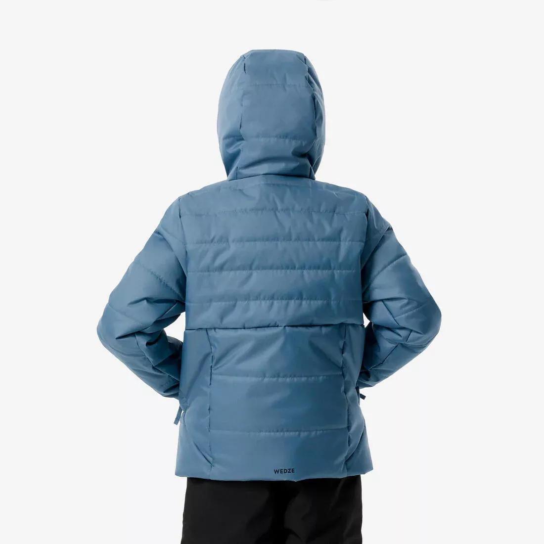 Kids Unisex Extra Warm And Waterproof Padded Ski Jacket - 100 Warm, Blue, 5401_000, large image number 9