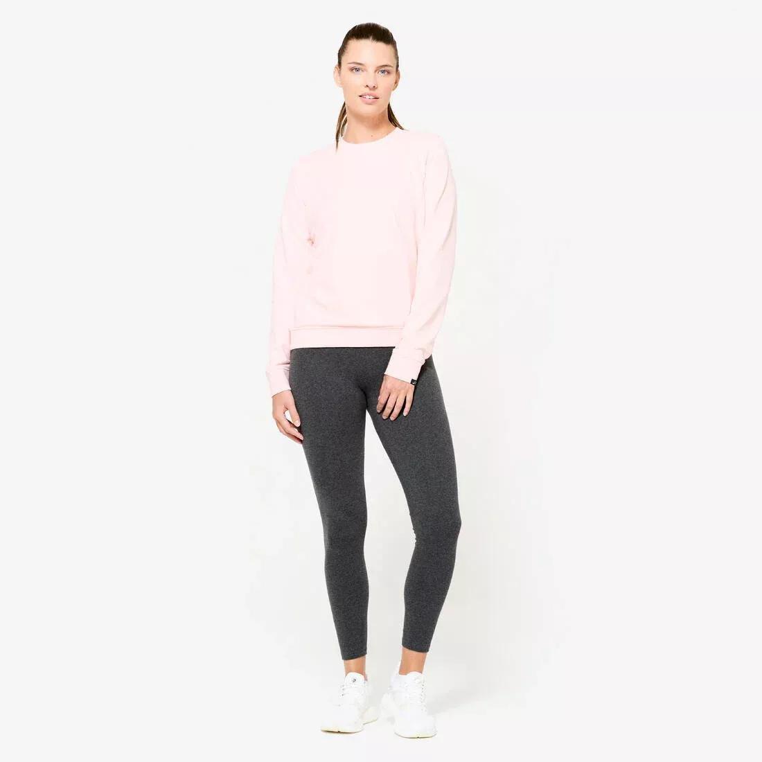 Women Crew Neck Sweatshirt, Pink, No Color, large image number 2
