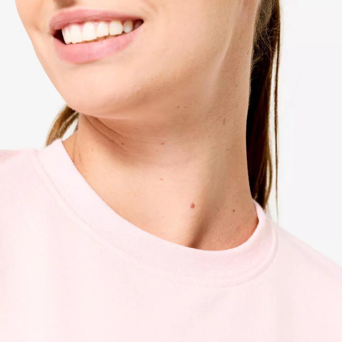 Women Crew Neck Sweatshirt, Pink, No Color, large image number 3