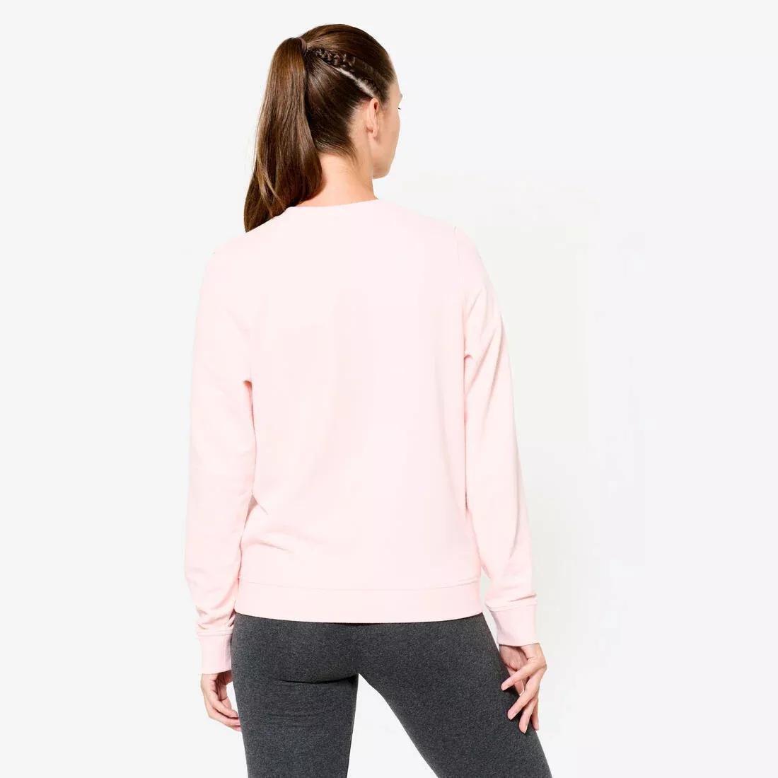 Women Crew Neck Sweatshirt, Pink, No Color, large image number 4