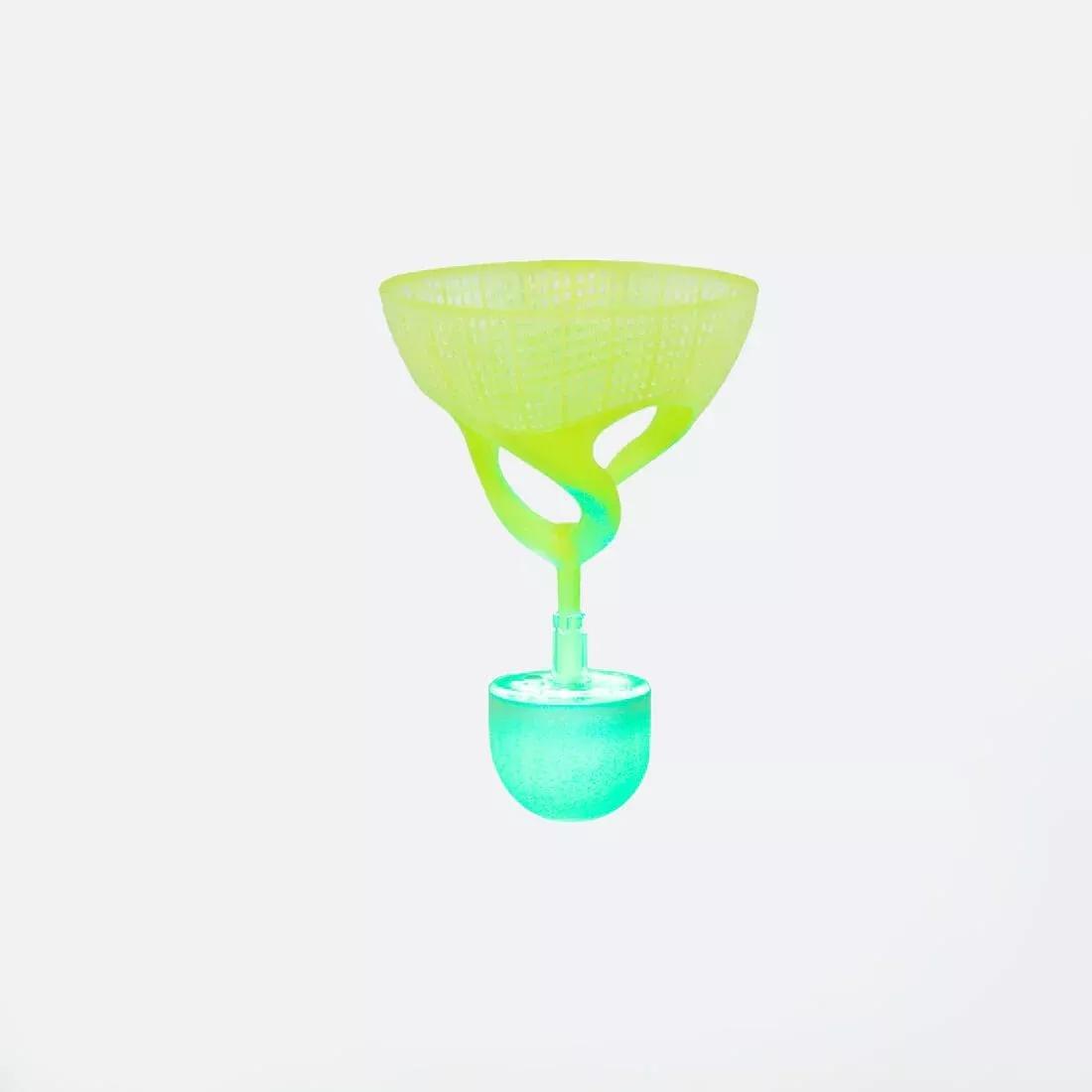 Glow in dark Adult Badminton Racket Set Flex Set - BR190 Nite, Blue/Yellow, No Color, large image number 2