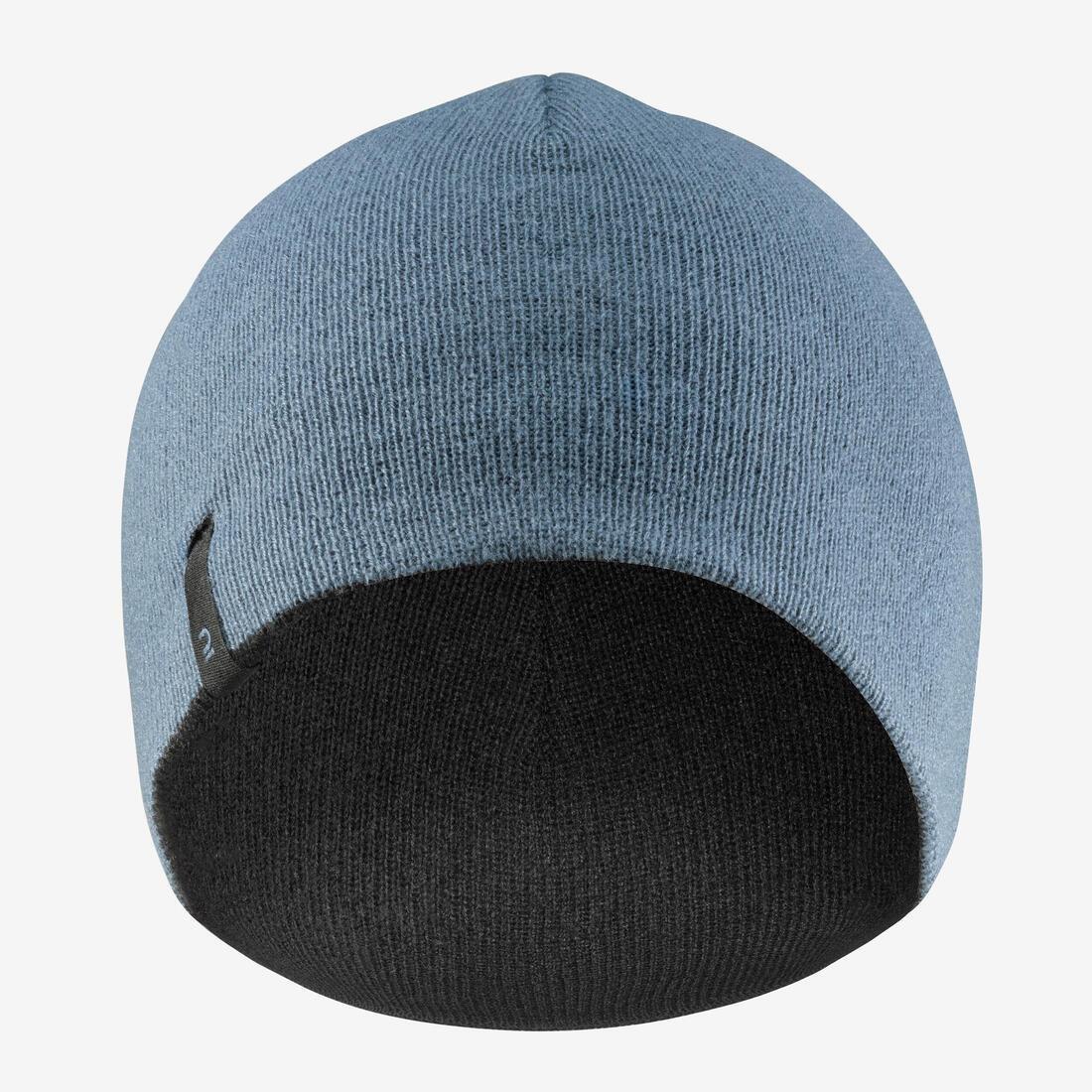 DEFAULT KIDS' SKI HAT - REVERSE - NAVY BLUE NEON, No Color, large image number 2