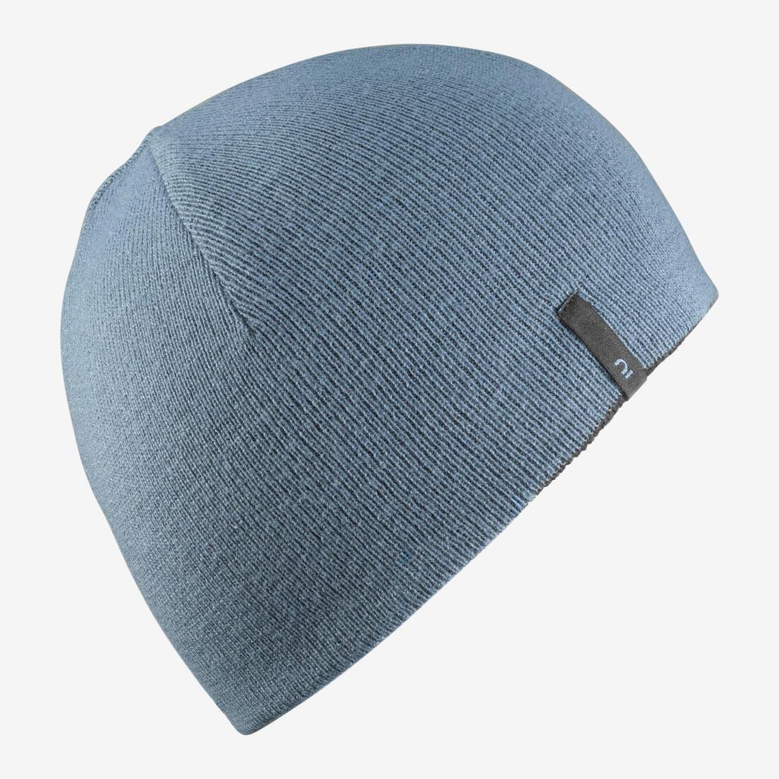 DEFAULT KIDS' SKI HAT - REVERSE - NAVY BLUE NEON, No Color, large image number 3