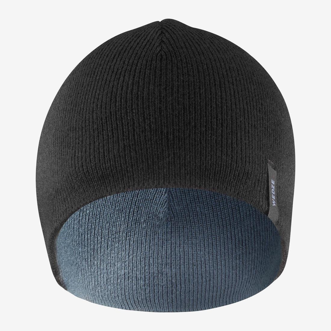 DEFAULT KIDS' SKI HAT - REVERSE - NAVY BLUE NEON, No Color, large image number 10