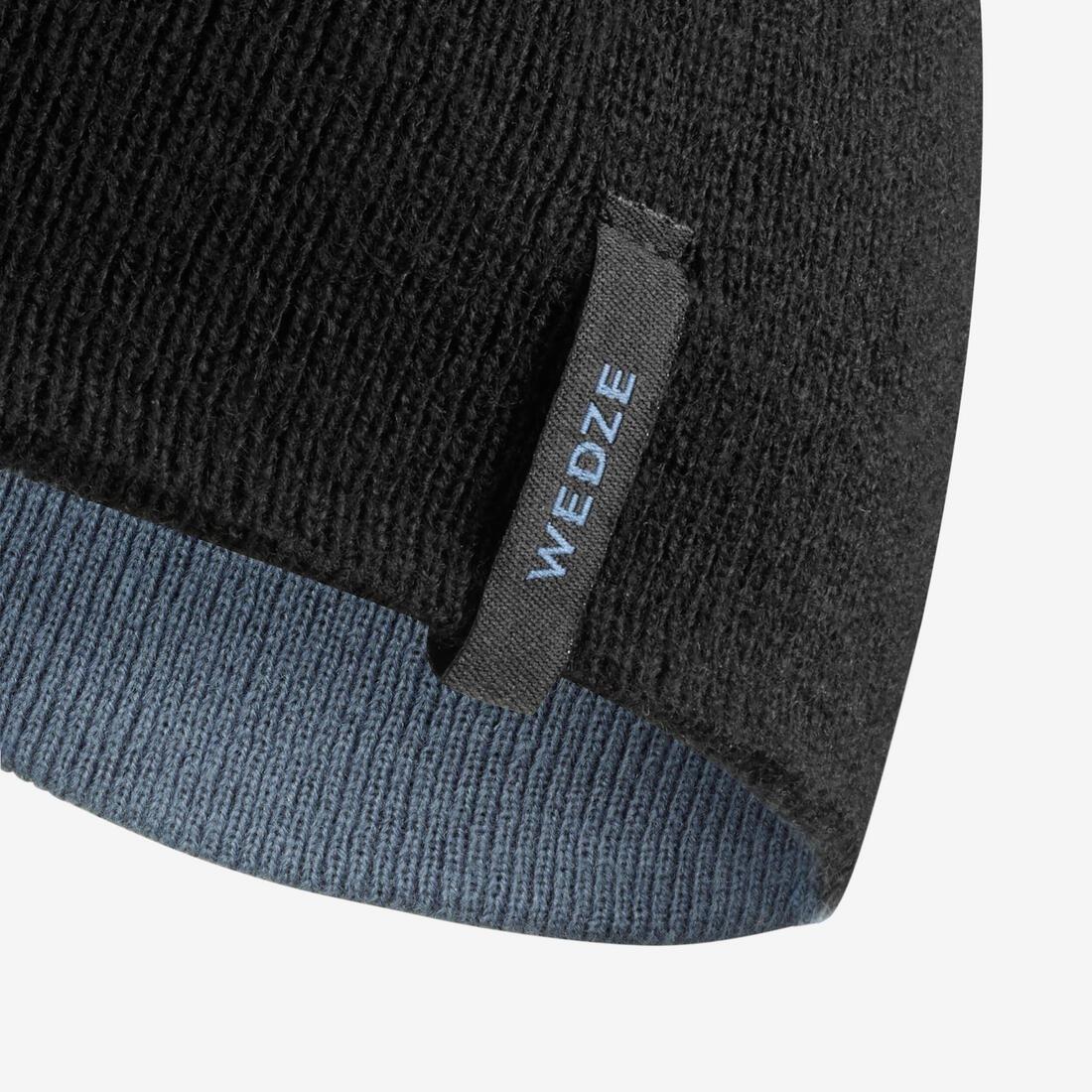 DEFAULT KIDS' SKI HAT - REVERSE - NAVY BLUE NEON, No Color, large image number 11