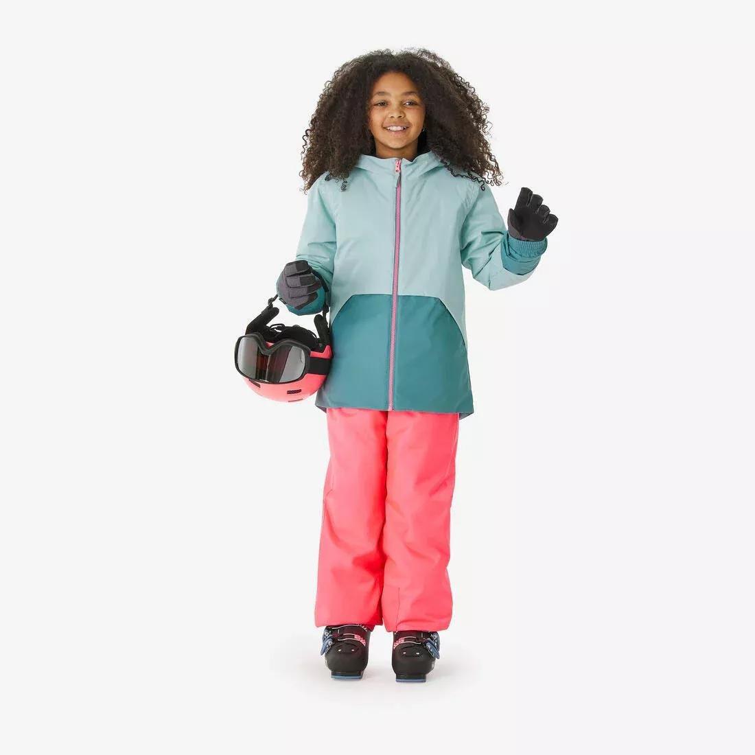 Kids Unisex Ski Trousers 5-14 Years 100, Grey, 5401_000, large image number 10