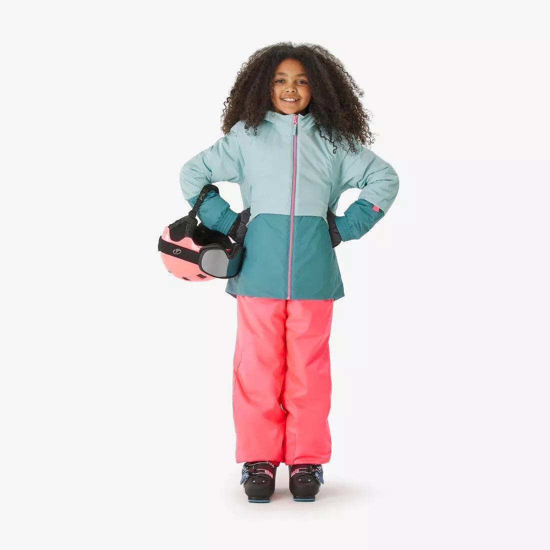 Kids Girls Ski Trousers 5-14 Years 100, Pink, No Color, large image number 11