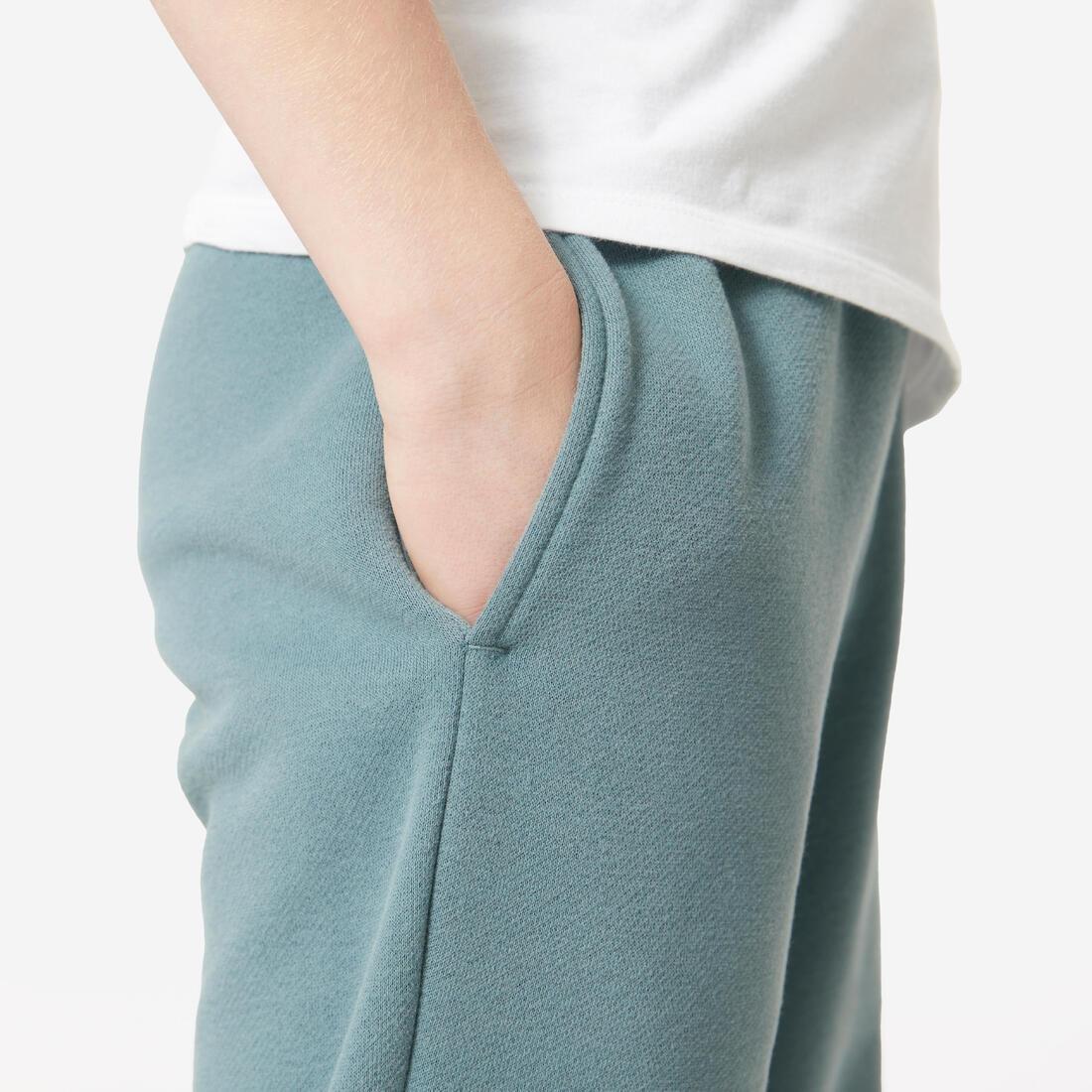 Kids Unisex Warm Multisports Tracksuit Bottoms, Khaki, No Color, large image number 11