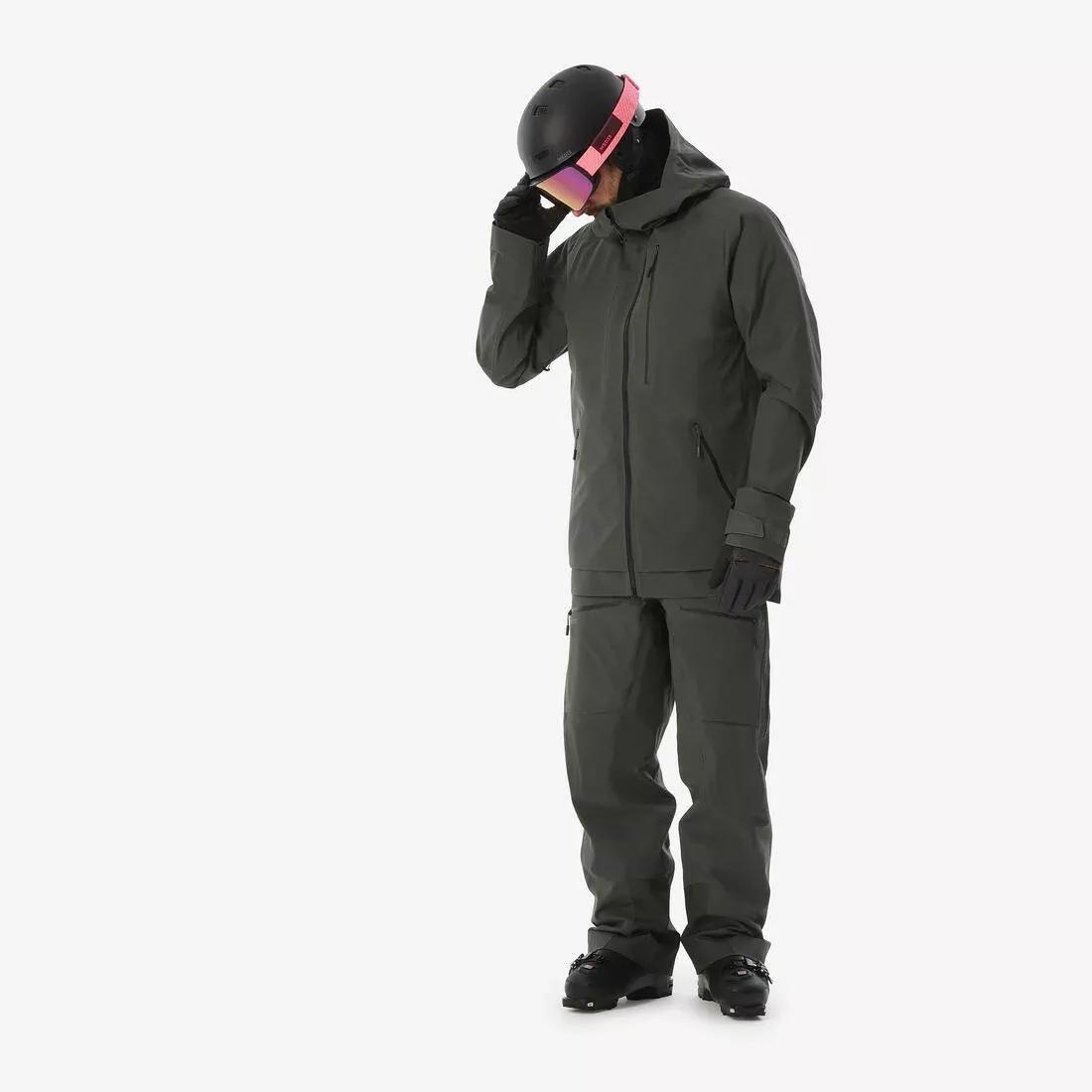 Men Ski Jacket - FR500, Burgundy, No Color, medium