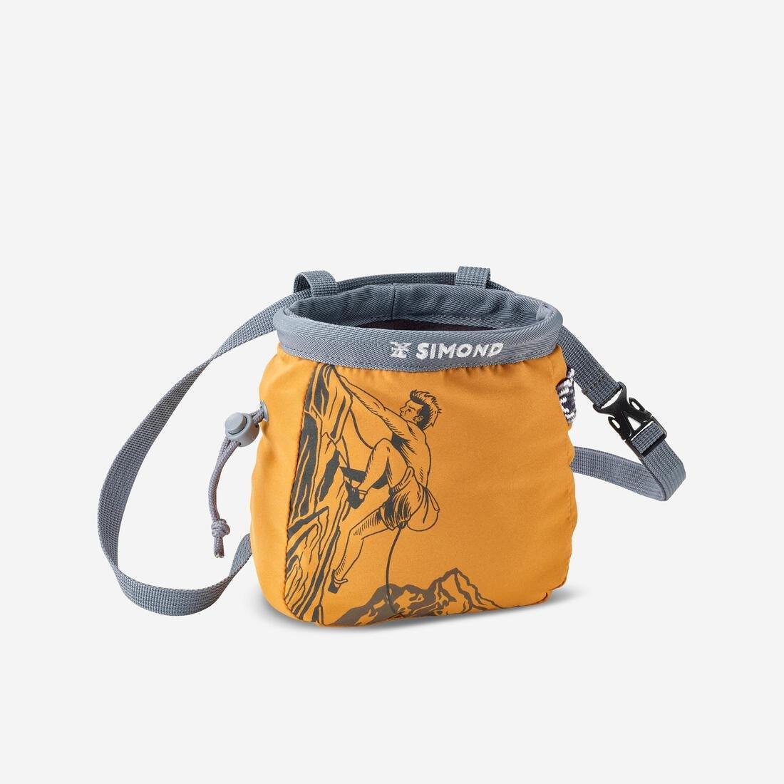 Climbing Chalk Bag Vertika Size L, Ochre, No Color, large image number 1