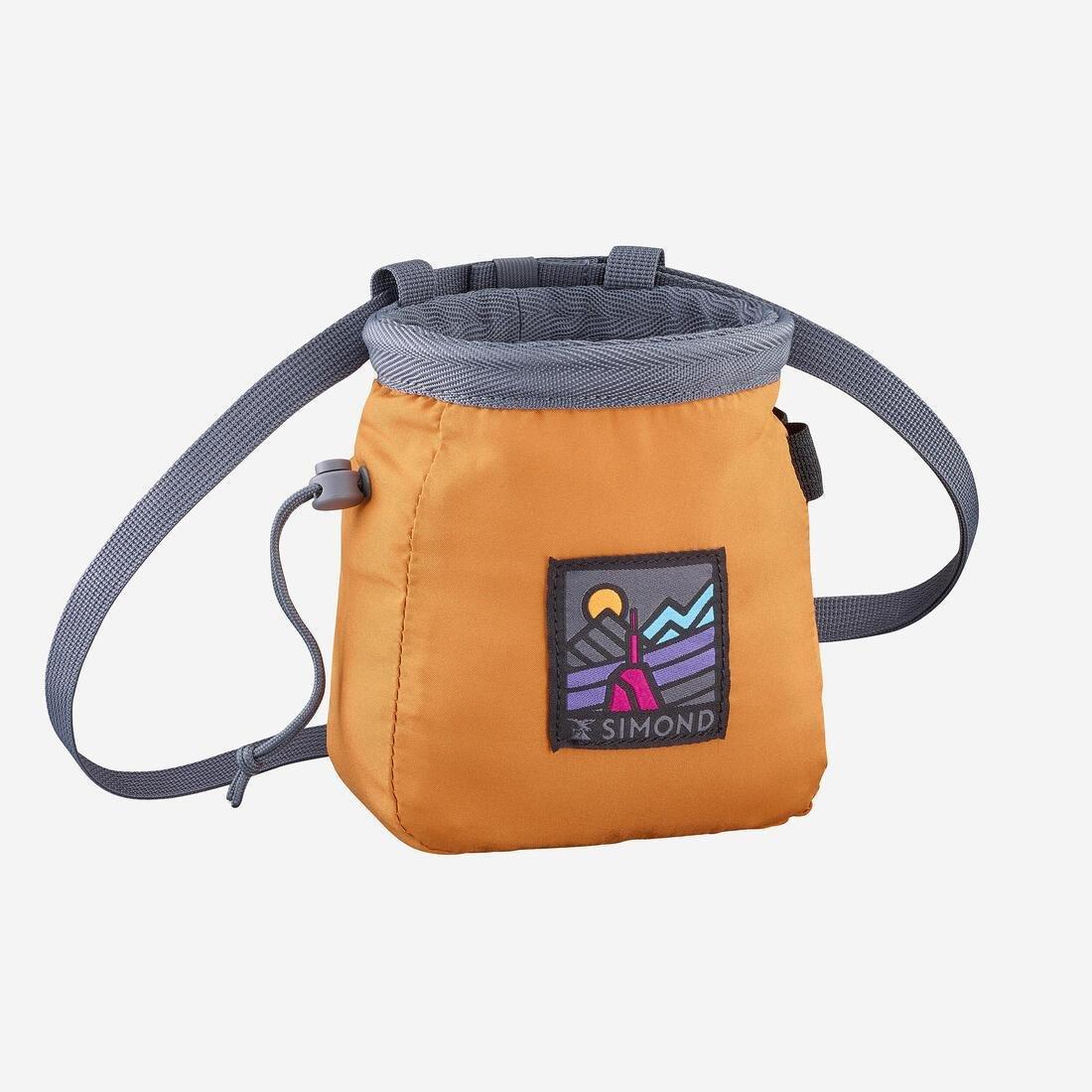 Climbing Chalk Bag Vertika Size L, Ochre, No Color, large image number 12