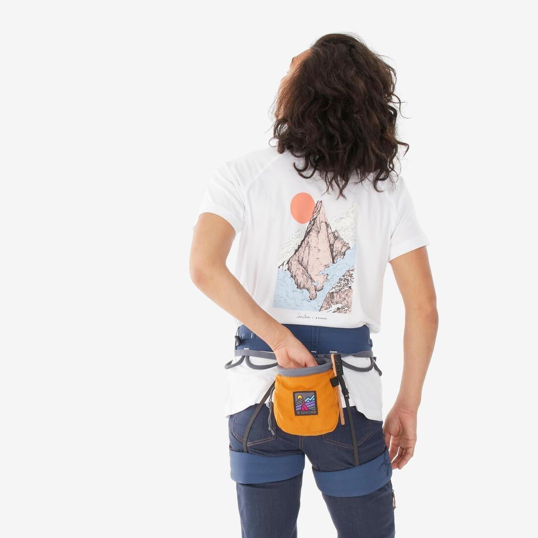 Climbing Chalk Bag Vertika Size L, Ochre, No Color, large image number 13