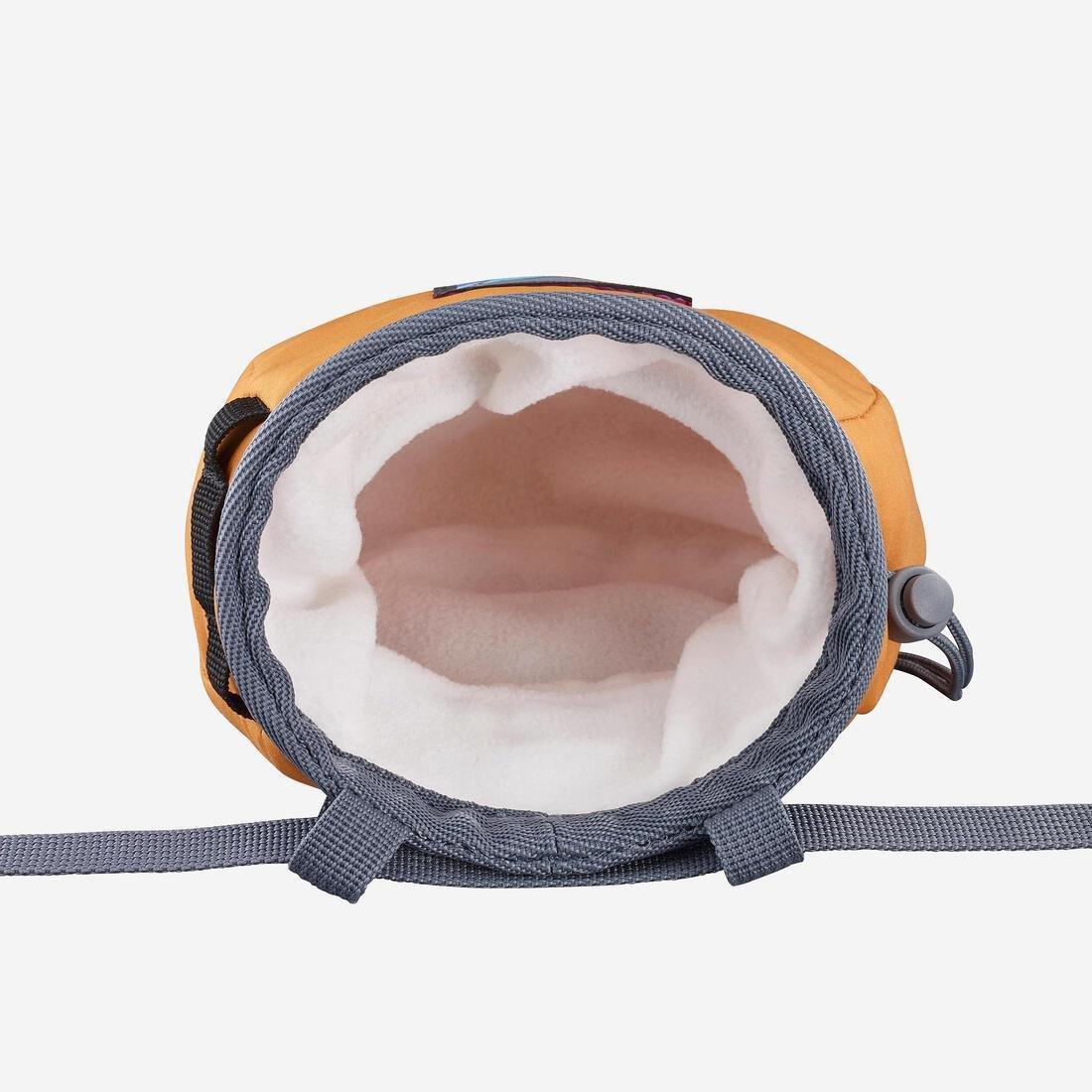 Climbing Chalk Bag Vertika Size L, Ochre, No Color, large image number 14