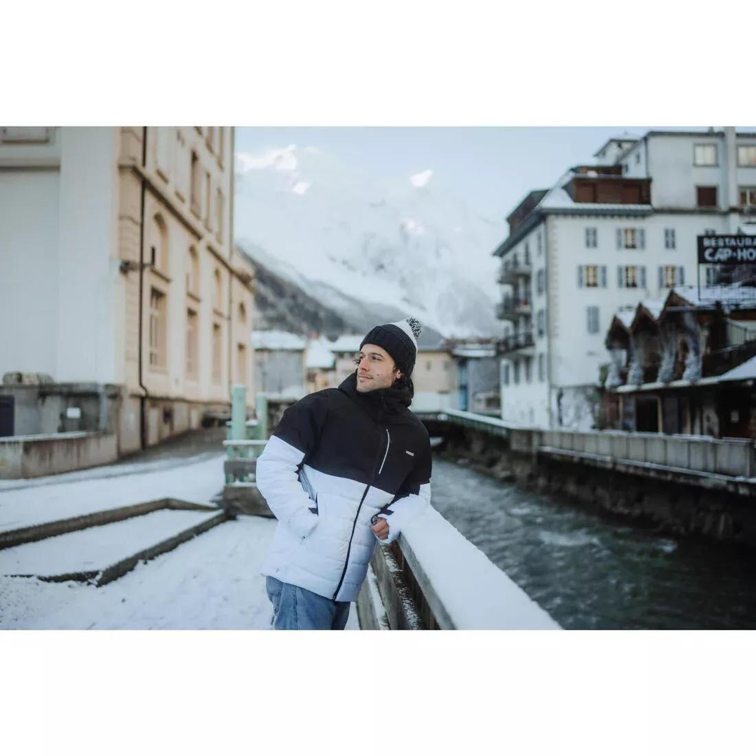 Adults Bobble Beanie Hat Grand Nord - FR 500, Burgundy, 5401_000, large image number 3