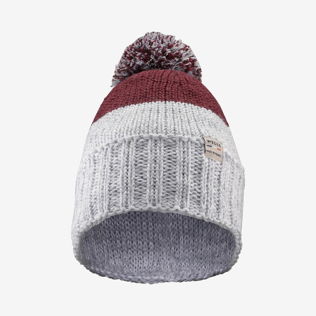 Adults Bobble Beanie Hat Grand Nord - FR 500, Burgundy, 5401_000, large image number 10