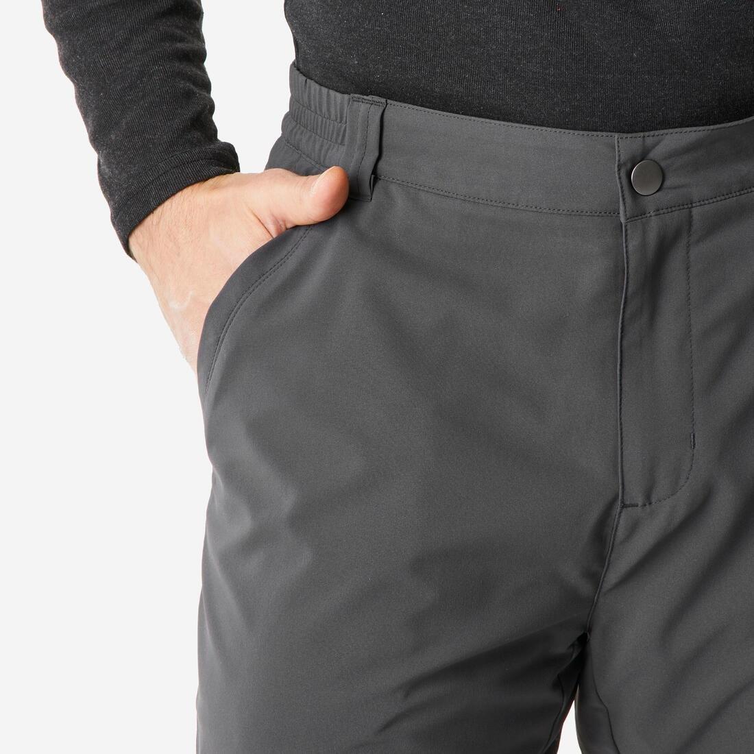 Men Warm And Water-Repellent Hiking Trousers - NH100, Grey, No Color, large image number 3