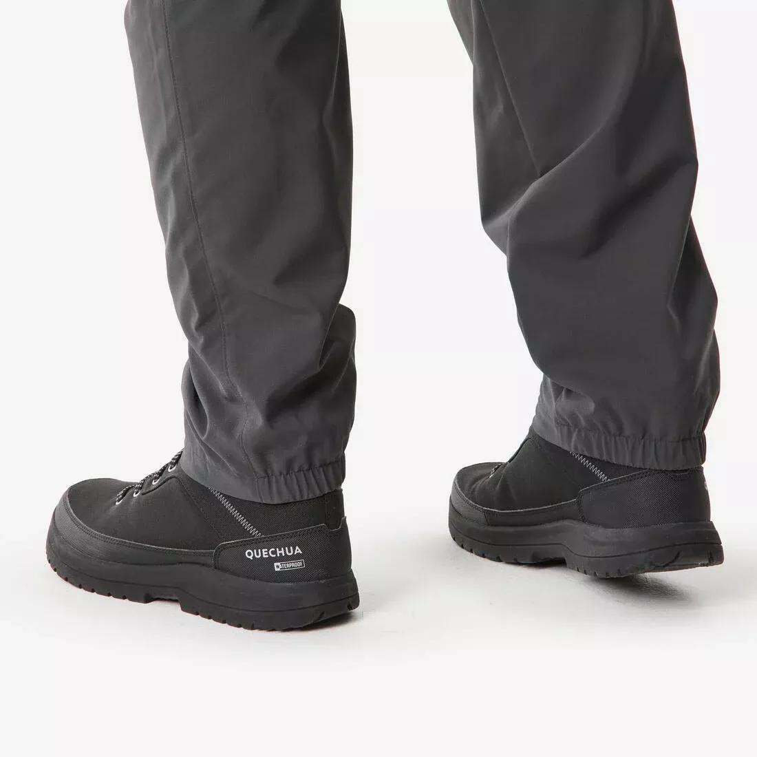 Men Warm And Water-Repellent Hiking Trousers - NH100, Grey, No Color, large image number 4