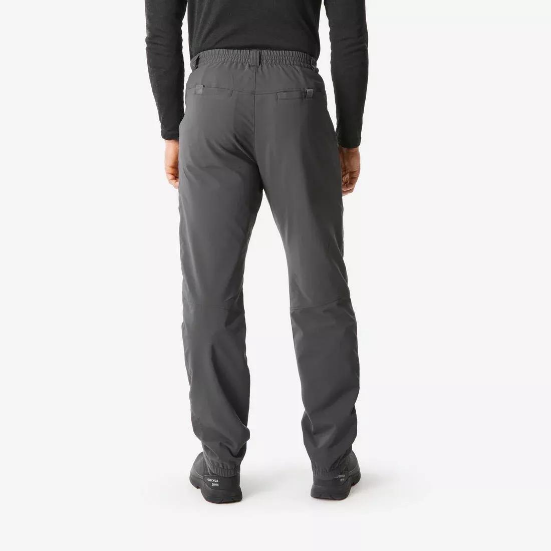 Men Warm And Water-Repellent Hiking Trousers - NH100, Grey, No Color, large image number 5